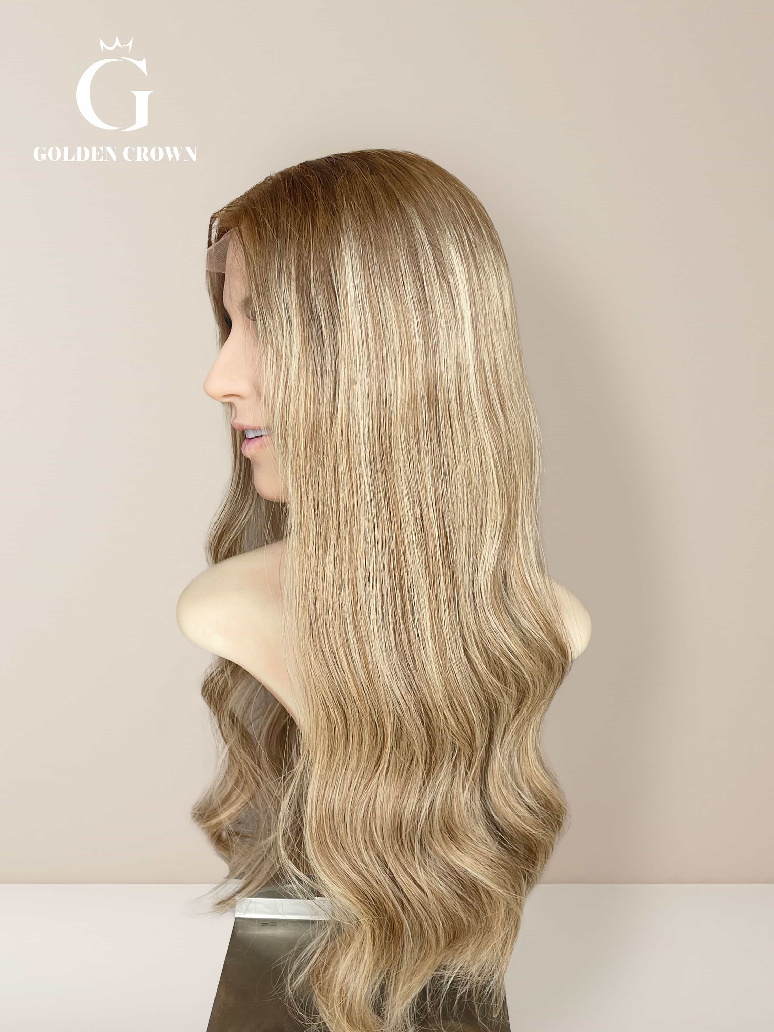Celeste Lace Top Base 100 Human Hair Right Side View GoldenCrownWigs.com
